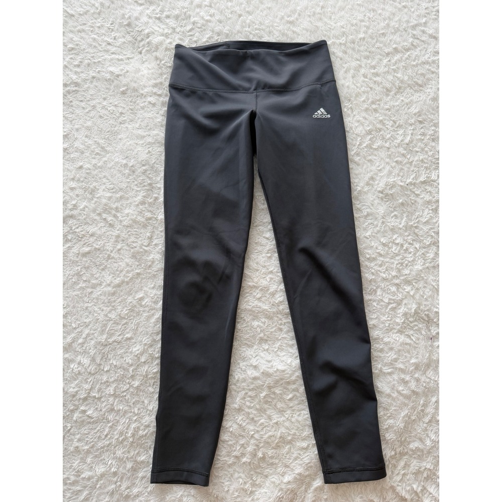 Adidas Leggings Women Small Climalite Black Athletic Pants Excellent